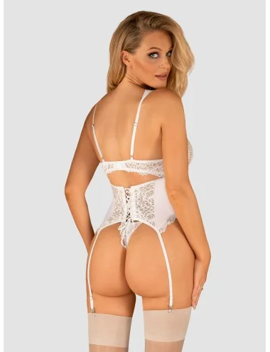 Corset et string blanc Amor Blanco