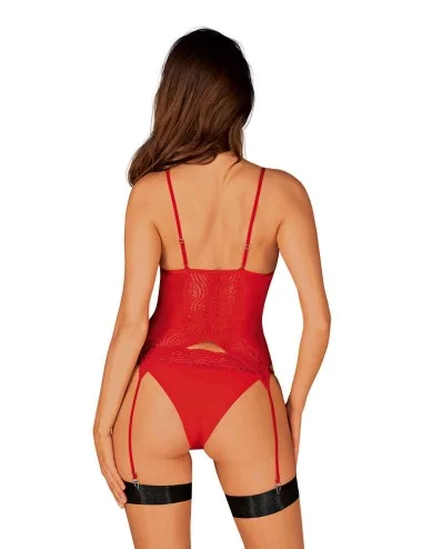 Diyosa Corset et culotte - Rouge