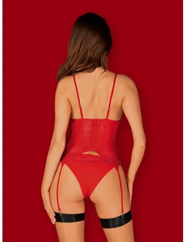 Diyosa Corset et culotte - Rouge