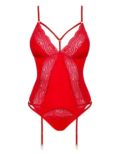 Diyosa Corset et culotte - Rouge