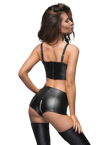 F164 Short taille haute avec fermeture éclair