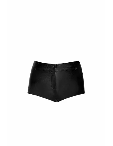 F318 Short wetlook imprimé crocodile sauvage