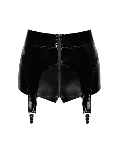 F325 Short porte-jarretelles en vinyle et wetlook