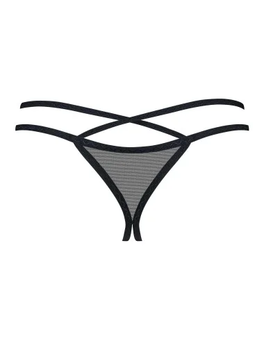 Vila blanes string ouvert - Noir
