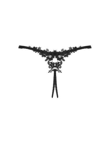 Celia string ouvert noir