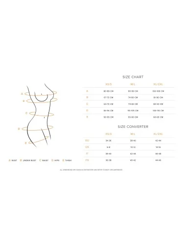 Letica String ouvert - Noir