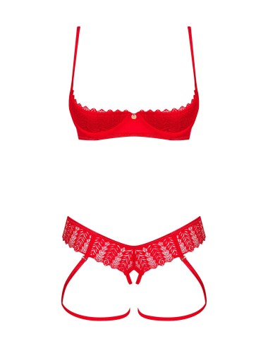 Ingridia ensemble 2 pièces ouvert - Rouge