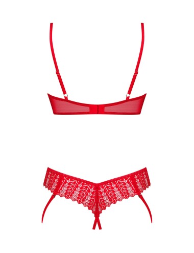 Ingridia ensemble 2 pièces ouvert - Rouge
