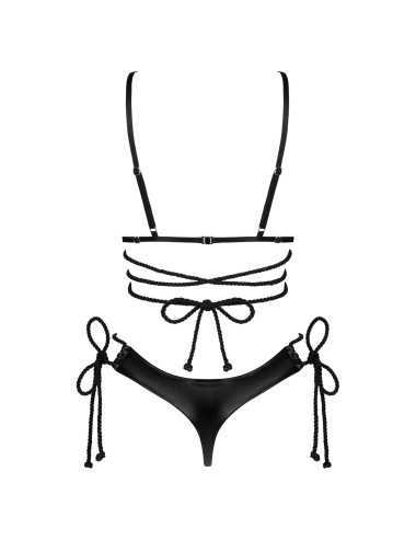 Cordellis ensemble ouvert - Noir wetlook
