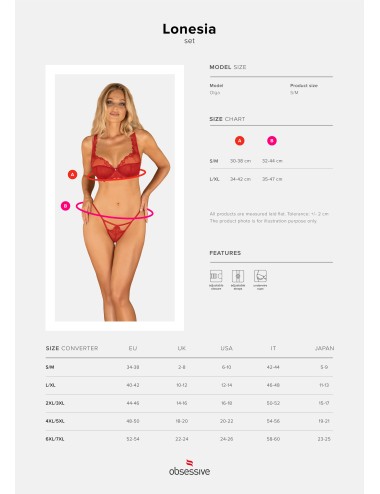 Lonesia Ensemble 2 pcs - Rouge