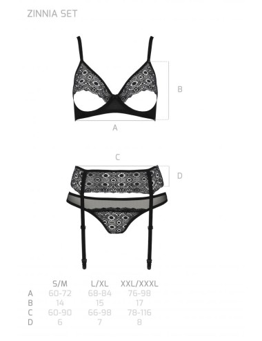 Zinnia Ensemble 3 pcs - Noir