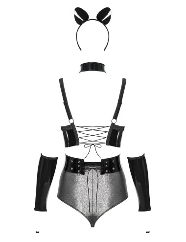 Silveria Ensemble 6 pcs - Argent et Noir