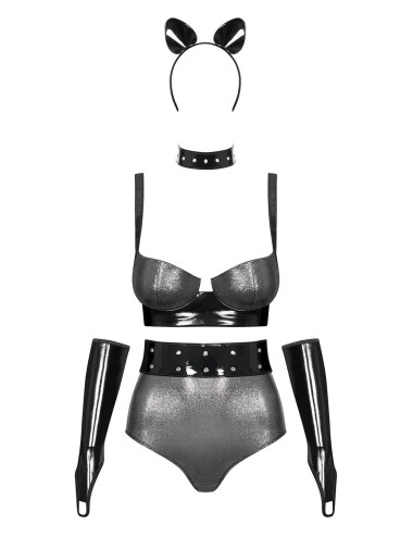 Silveria Ensemble 6 pcs - Argent et Noir