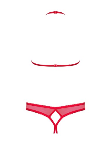 870-SEC-3 Ensemble ouvert 2 pcs - Rouge