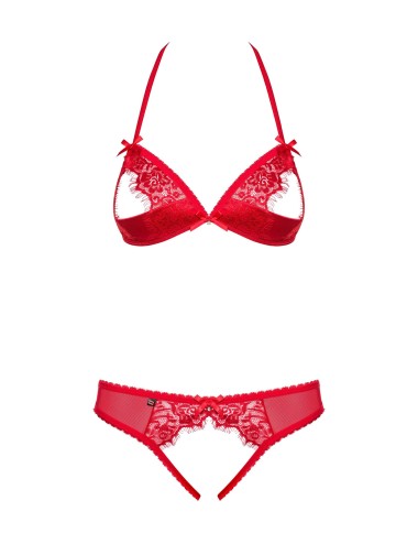 870-SEC-3 Ensemble ouvert 2 pcs - Rouge