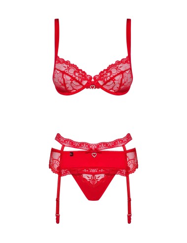 Heartina Ensemble 3 pcs - Rouge