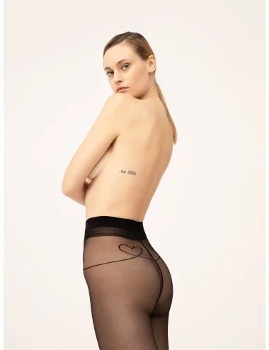 With Love Collants 15 DEN - Noir