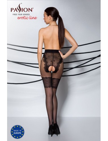 TIOPEN 013 Collants ouverts 20|40 den - Noir
