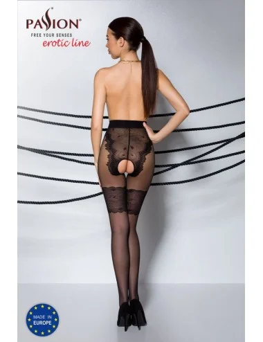 TIOPEN 013 Collants ouverts 20|40 den - Noir
