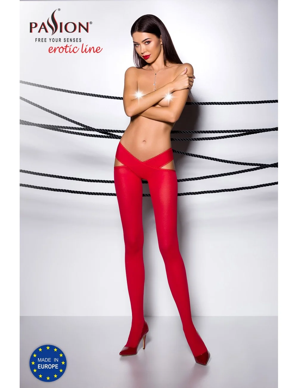 TI005R Collants 60 DEN - Rouge TI005R Collants 60 DEN - Rouge