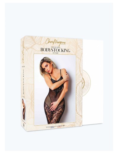 Le numéro 19 bodystocking Clara Morgane - Noir