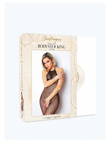 Le numéro 17 bodystocking Clara Morgane - Noir