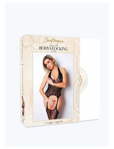 Le numéro 16 bodystocking Clara Morgane - Noir