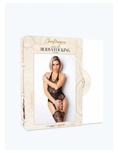 Le numéro 15 bodystocking Clara Morgane - Noir