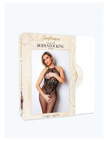 Le numéro 12 bodystocking Clara Morgane - Noir