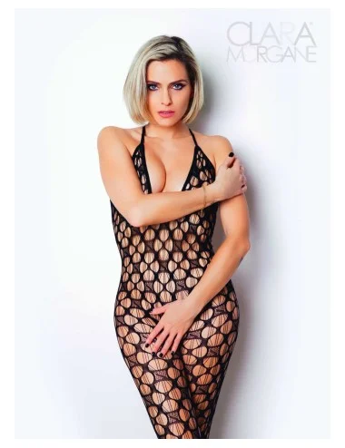 Le numéro 11 bodystocking Clara Morgane - Noir