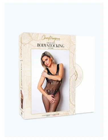 Le numéro 8 bodystocking Clara Morgane - Noir