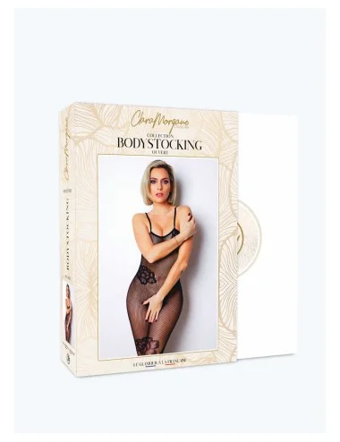 Le numéro 6 bodystocking Clara Morgane - Noir