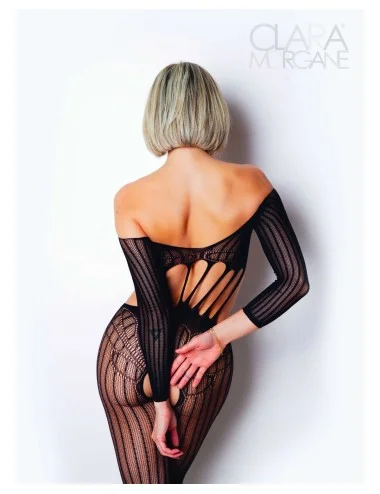 Le numéro 5 bodystocking Clara Morgane - Noir