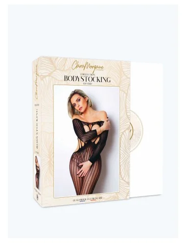 Le numéro 5 bodystocking Clara Morgane - Noir