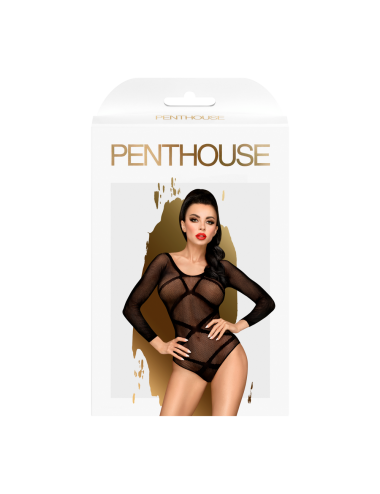 Body fantaisie noir manches longues High on love - PH0118BLK