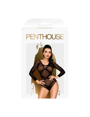 Body fantaisie noir manches longues High on love - PH0118BLK