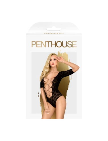 Body noir manche trois quart Salute me - PH0114BLK
