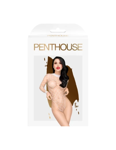 Body blanc large maille Scandalous - PH0108WHT