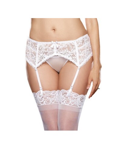 Porte jarretelles grande taille dentelle 3 couleurs disponibles - DG8735X