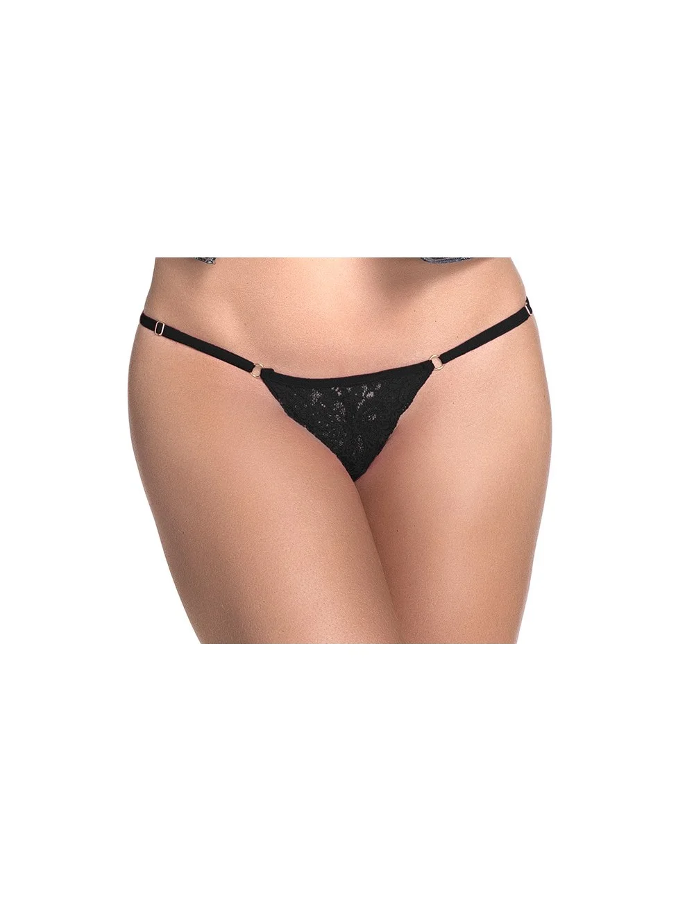 String dentelle noire - MAL107BLK String dentelle noire - MAL107BLK