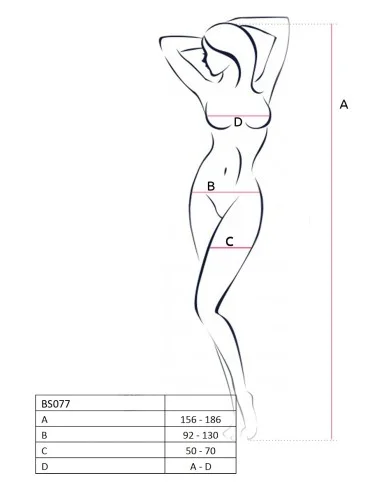 BS077B Bodystocking - Noir