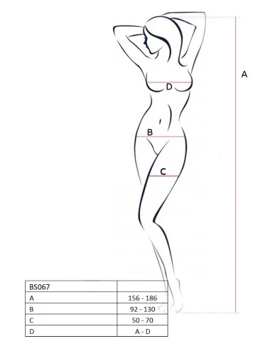 BS067B Bodystocking - Noir