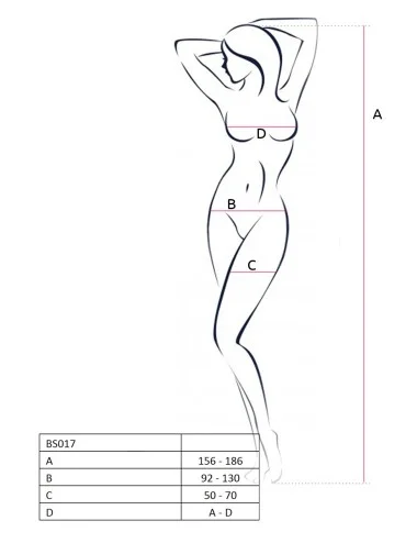 BS017 Bodystocking - Noir