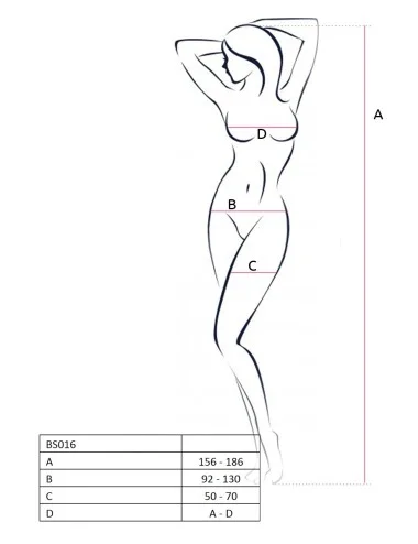 BS016 Bodystocking - Noir