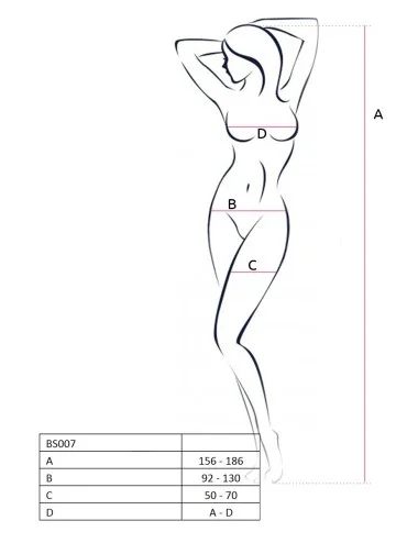 BS007 Bodystocking - Noir