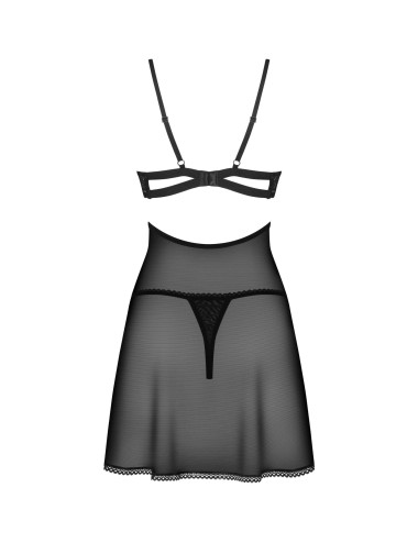 Nutris babydoll et String - Noire