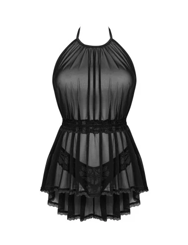 Serafia Nuisette et string - Noire