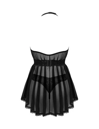 Serafia Nuisette et string - Noire