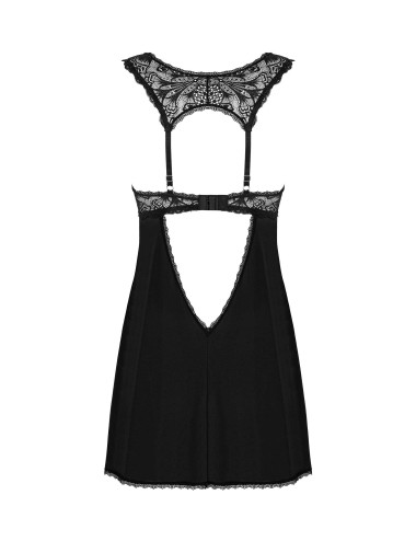 Donna Dream babydoll et String - Noire