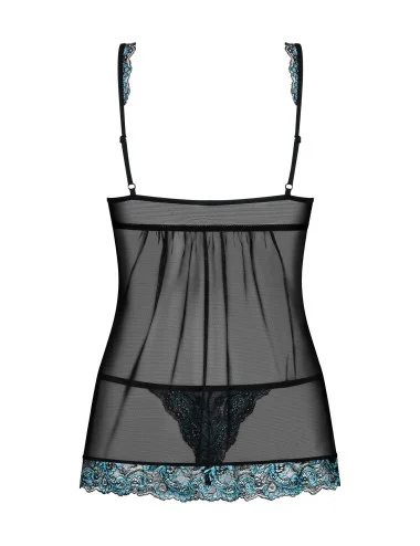 Amanta Babydoll - Noir et Turquoise